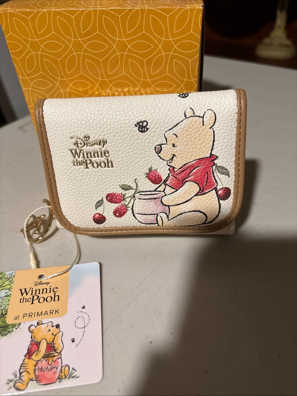Disney Cream Winnie the Pooh Tag - Retail Hanging Label